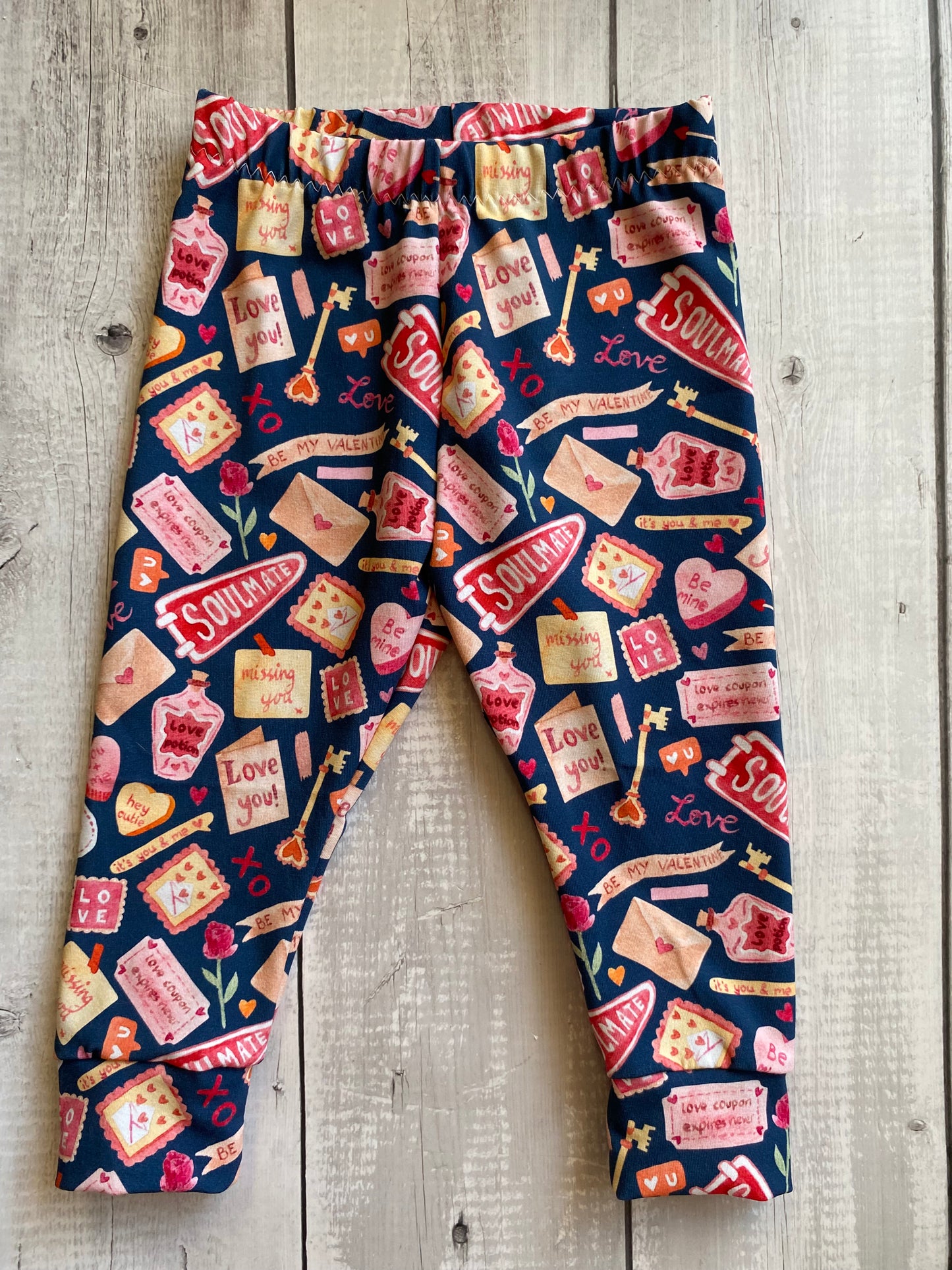 Valentines Letters Leggings 18-24 Months
