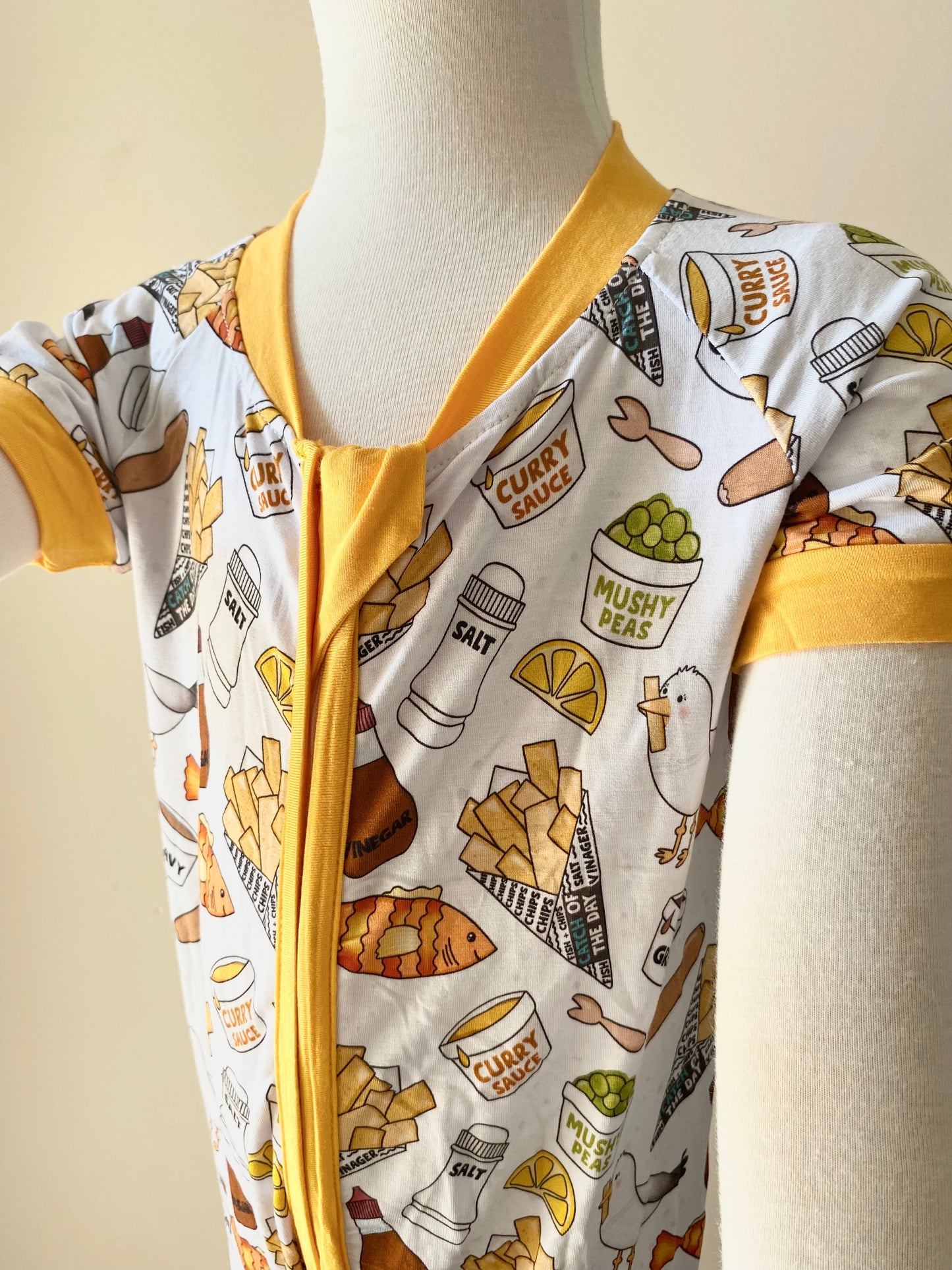 Summer Bamboo Short Double Zip Rompers - Various Designs