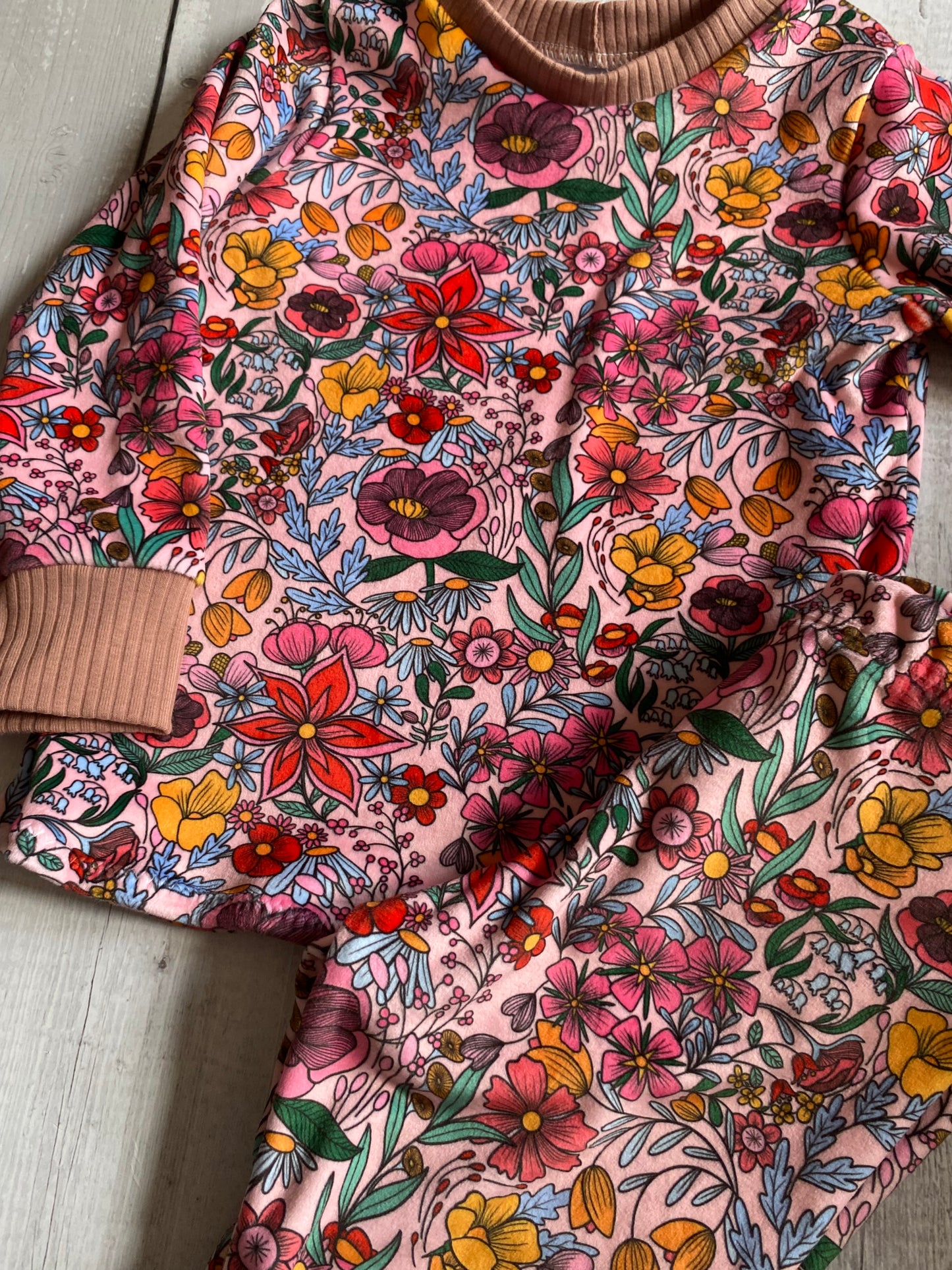 Pink Floral Lounge Set 2-3 Years