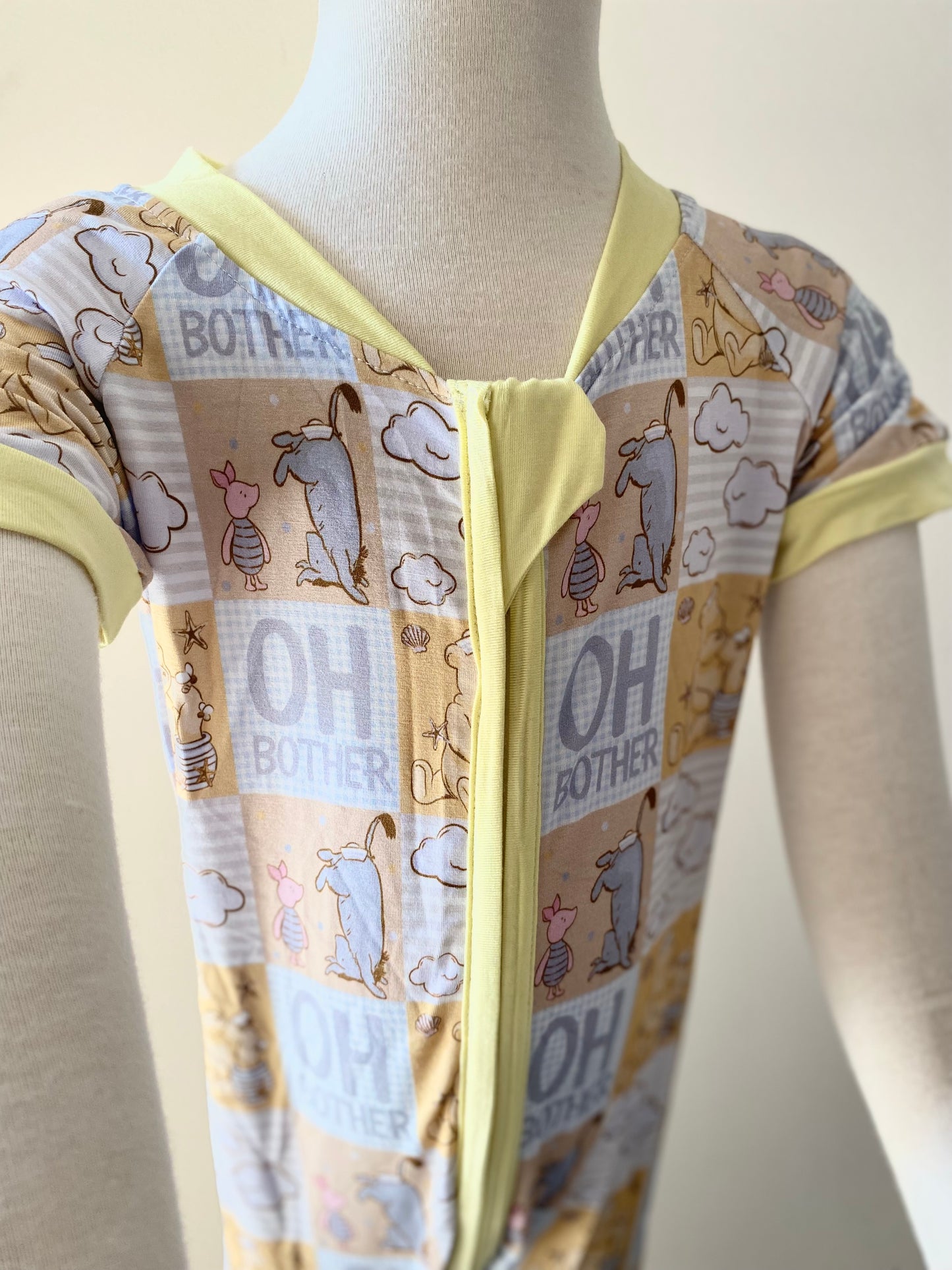 Summer Bamboo Short Double Zip Rompers - Various Designs