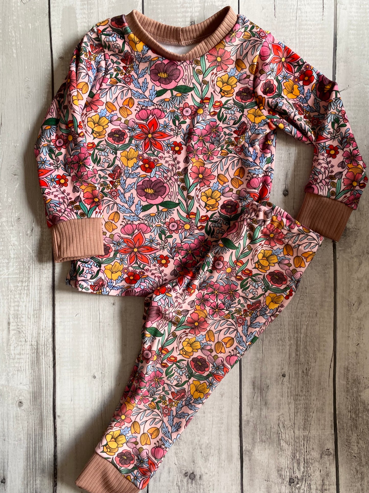 Pink Floral Lounge Set 2-3 Years