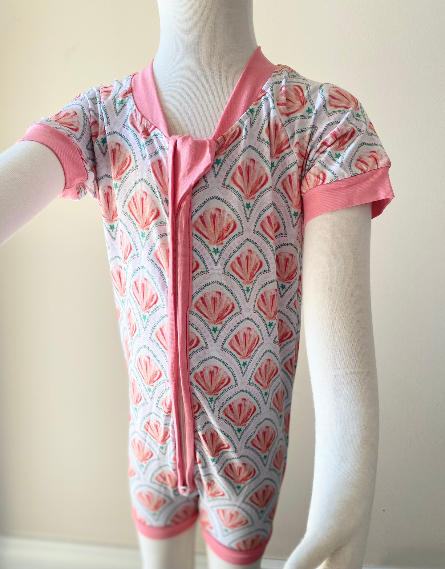 Summer Bamboo Short Double Zip Rompers - Various Designs