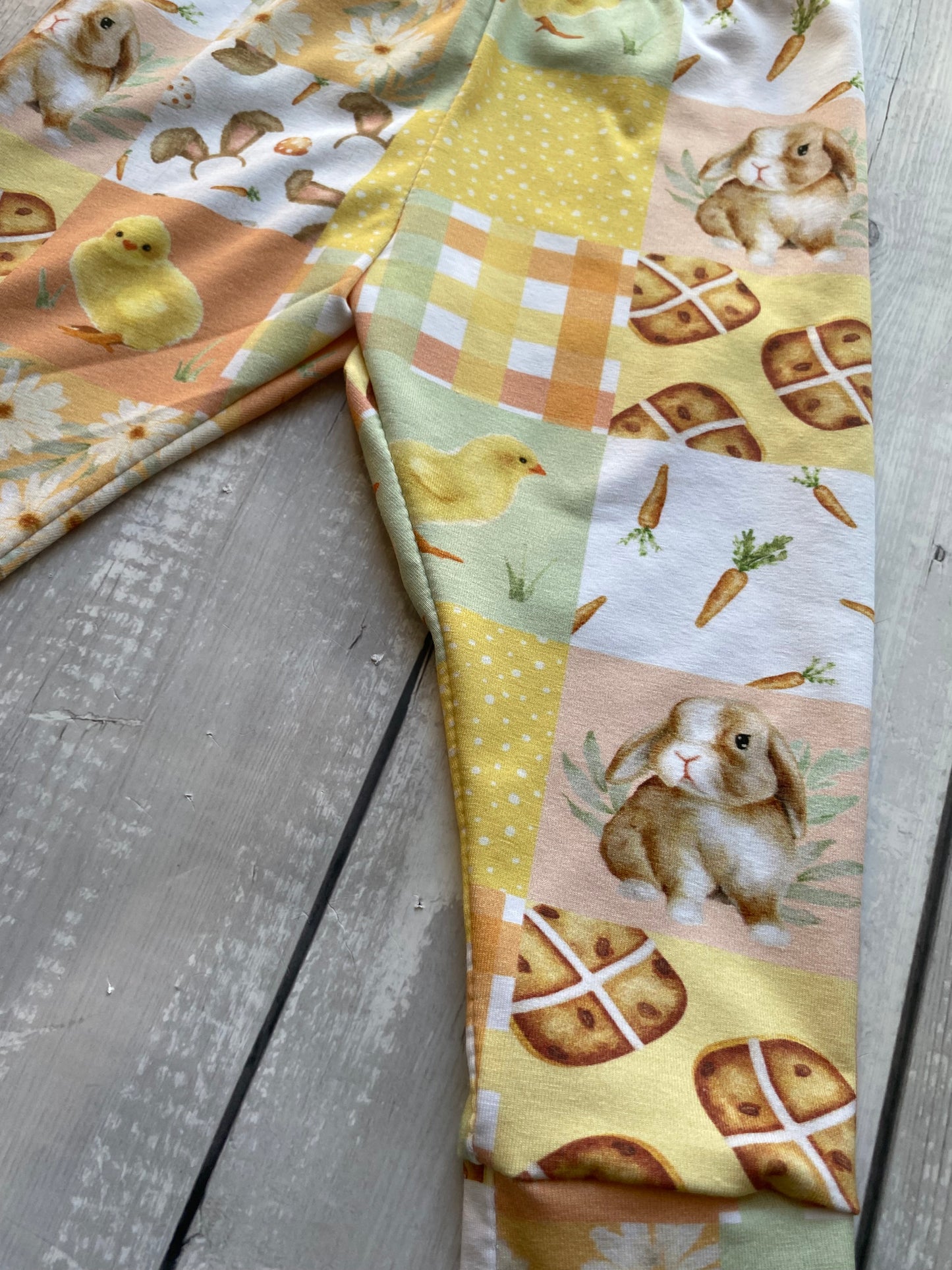 Easter Patchwork Elastic Leggings 18-24 Months