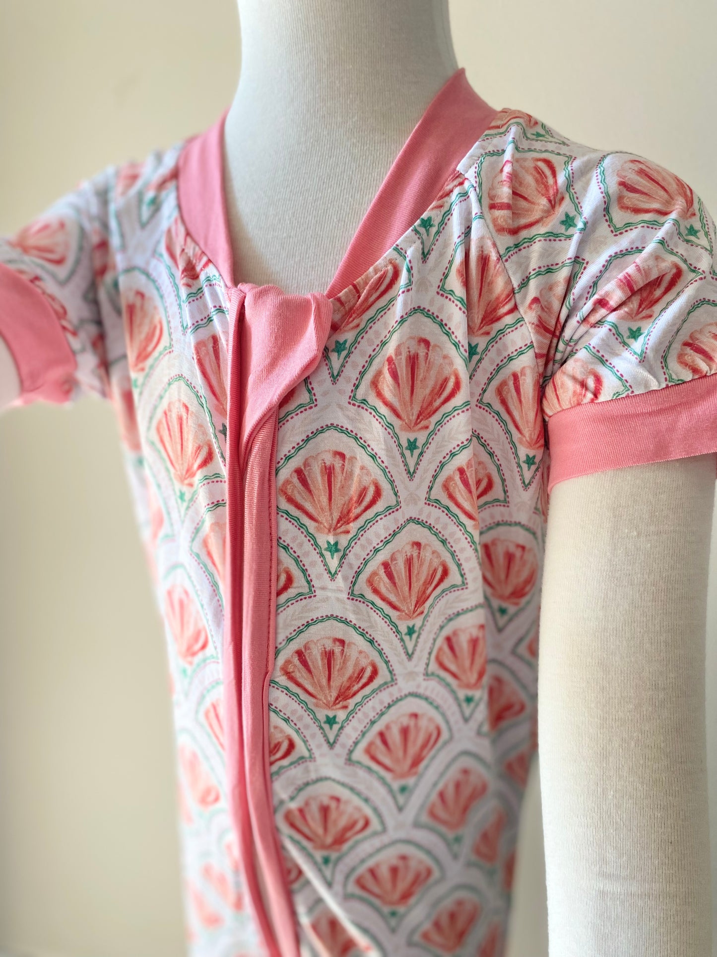 Summer Bamboo Short Double Zip Rompers - Various Designs