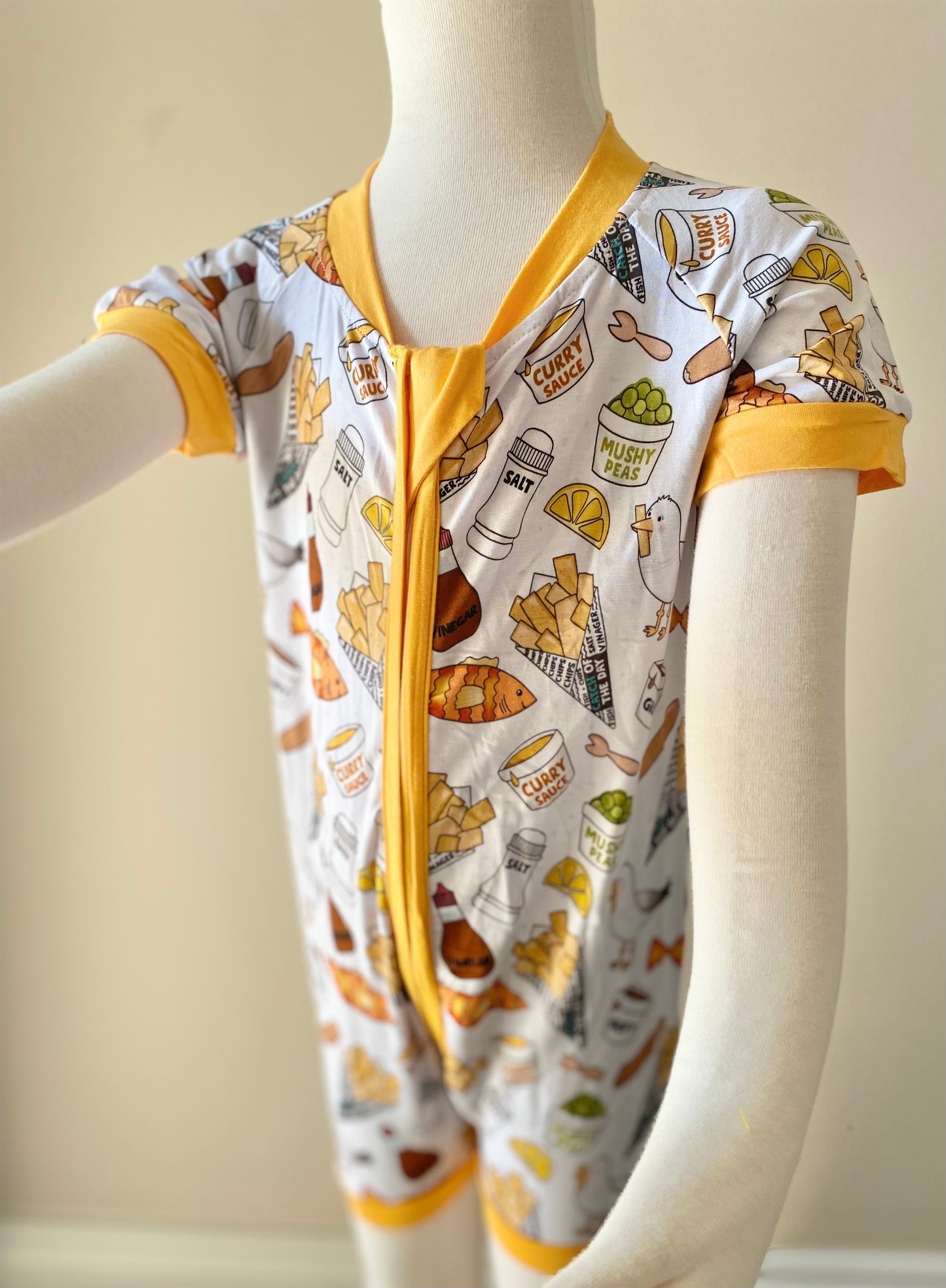 Summer Bamboo Short Double Zip Rompers - Various Designs
