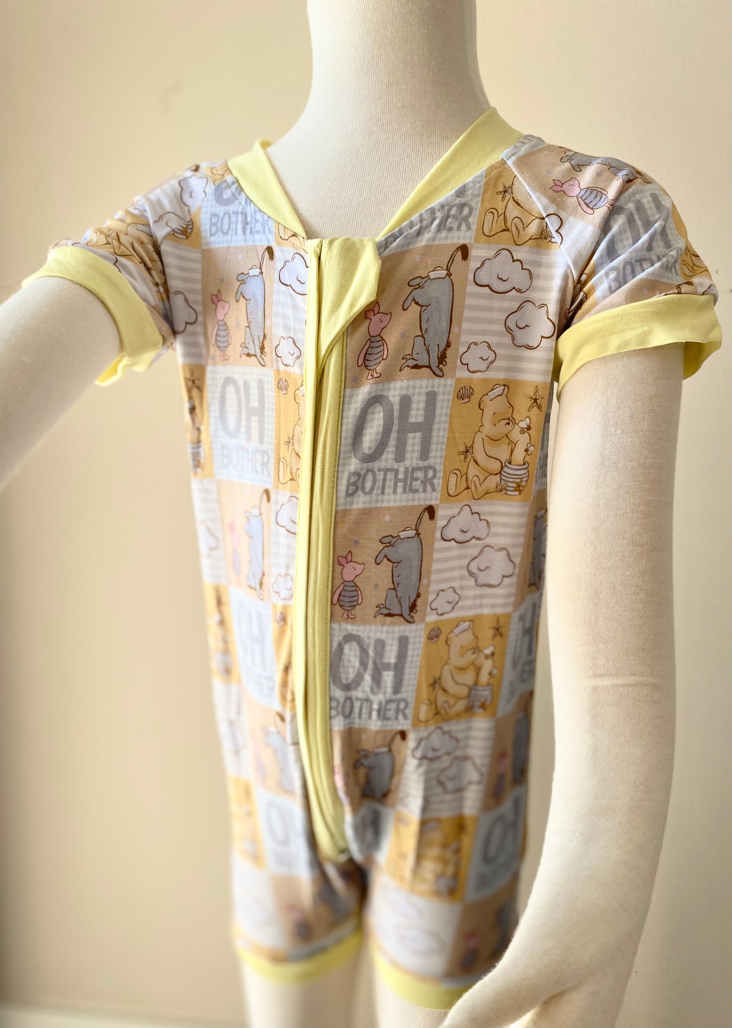 Summer Bamboo Short Double Zip Rompers - Various Designs