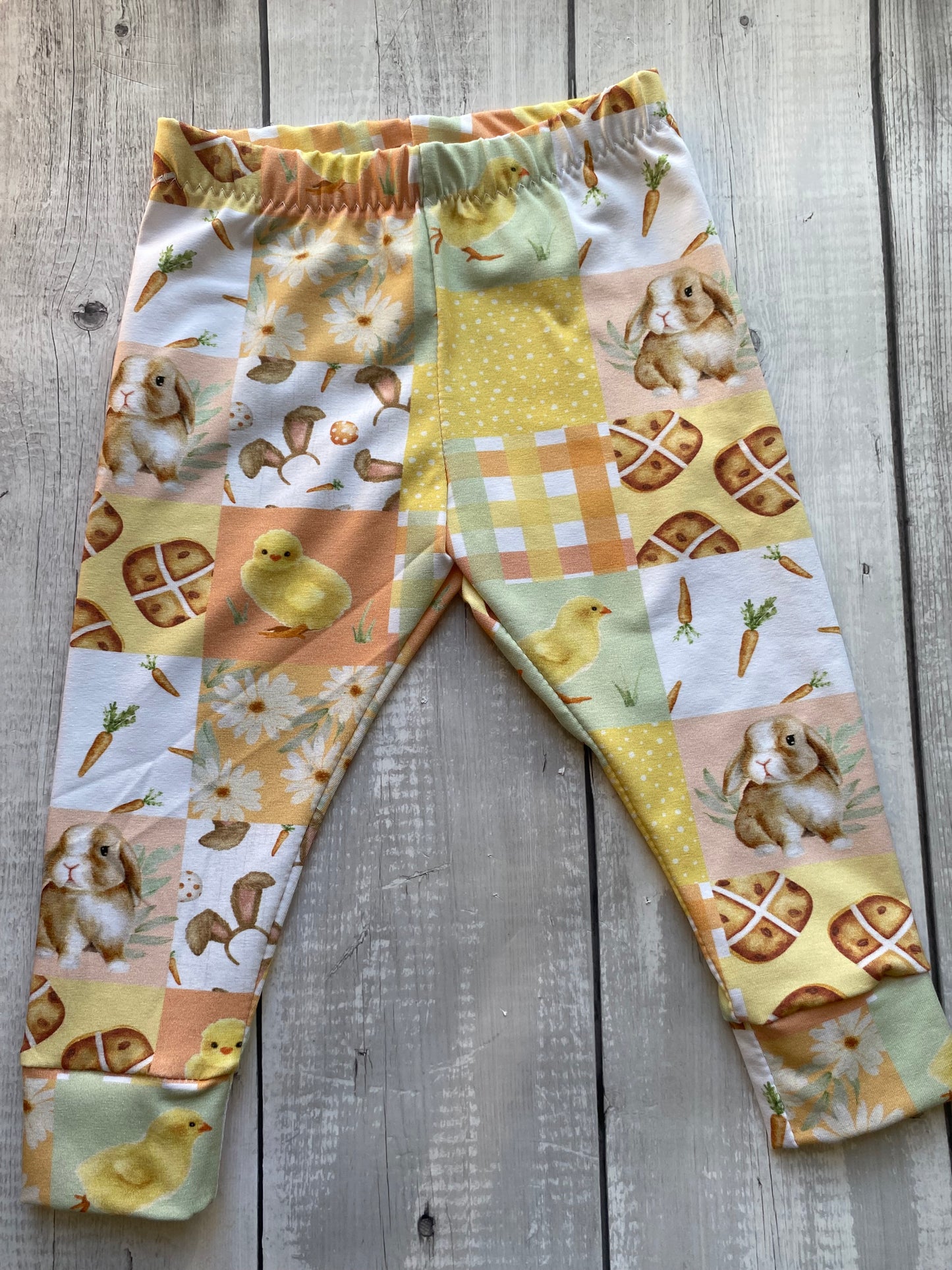 Easter Patchwork Elastic Leggings 18-24 Months