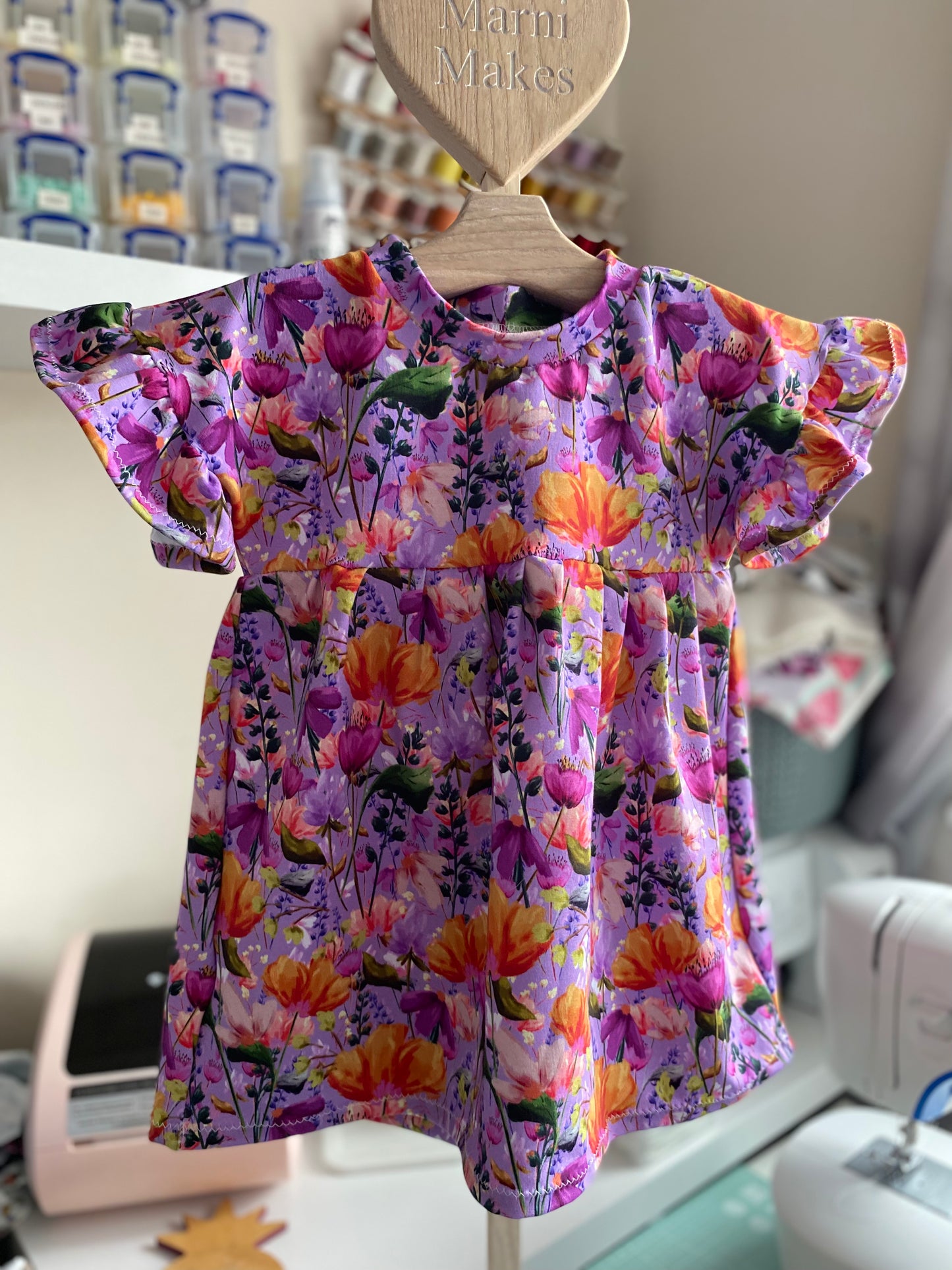 Flutter Straight Skirt Short Sleeve Dress
