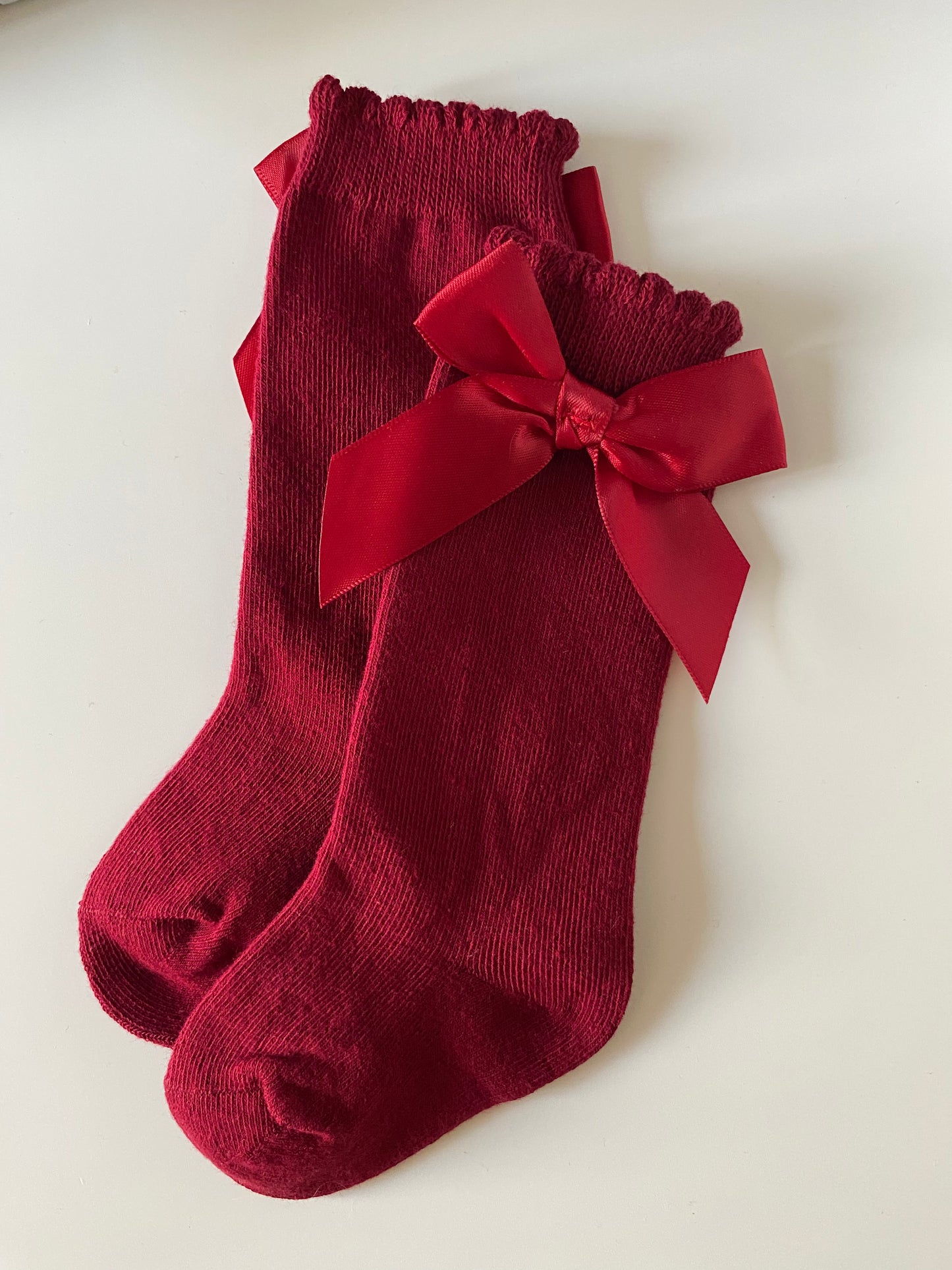 Knee High Bow Socks