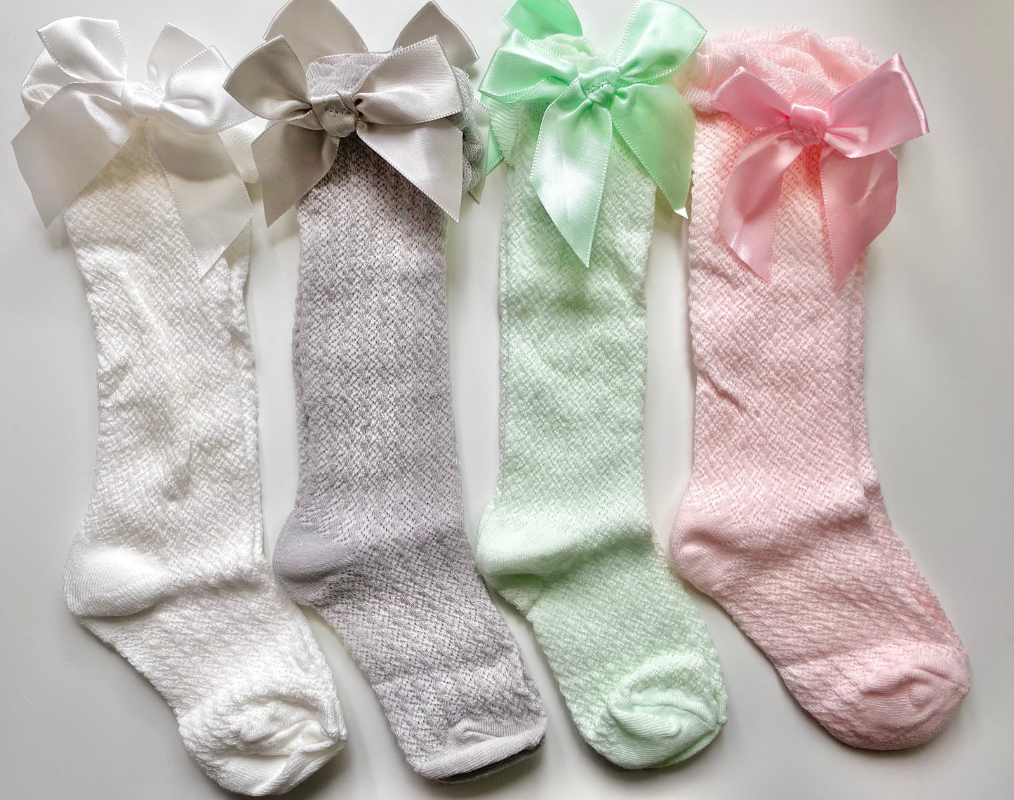 Knee High Bow Socks