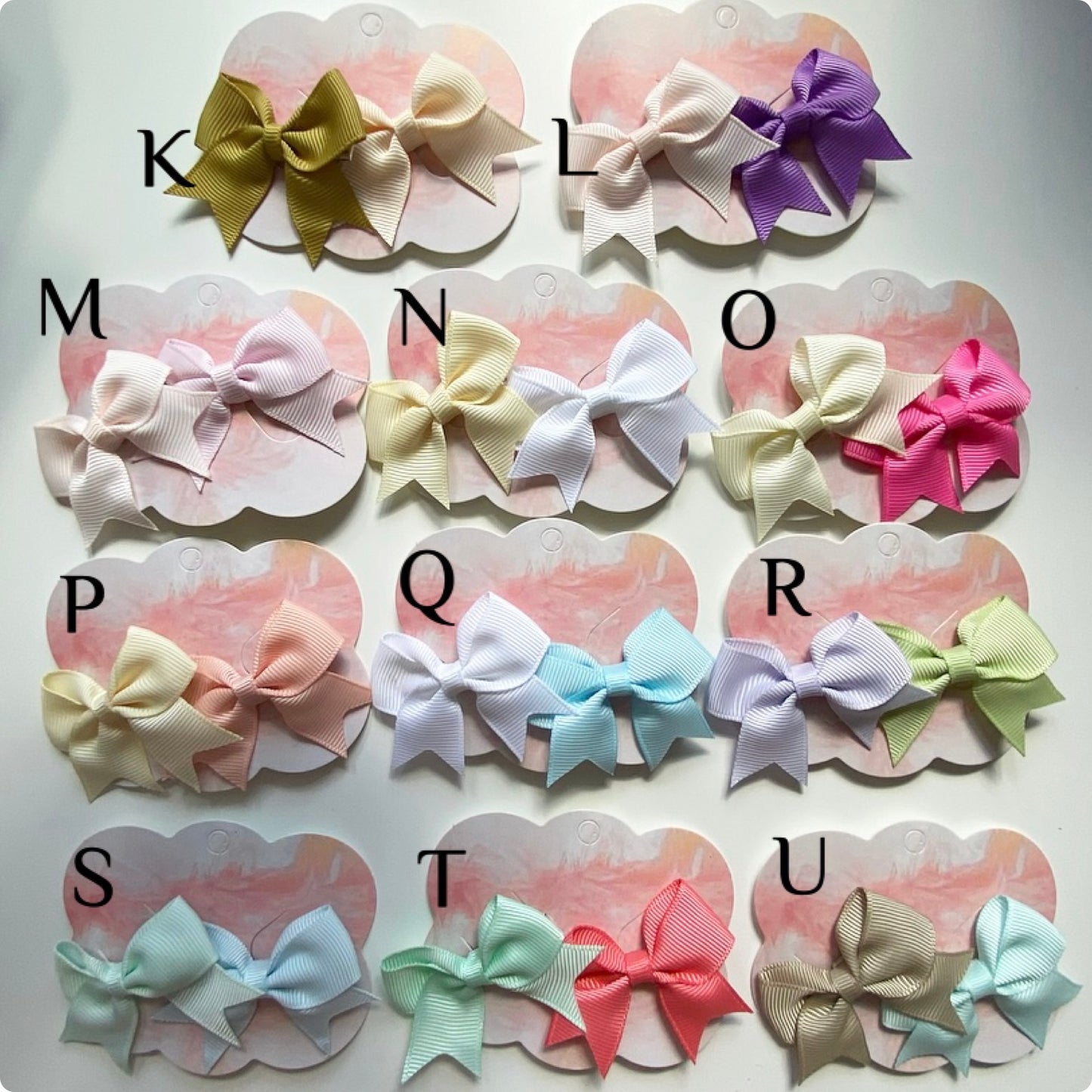 Hair bow clips