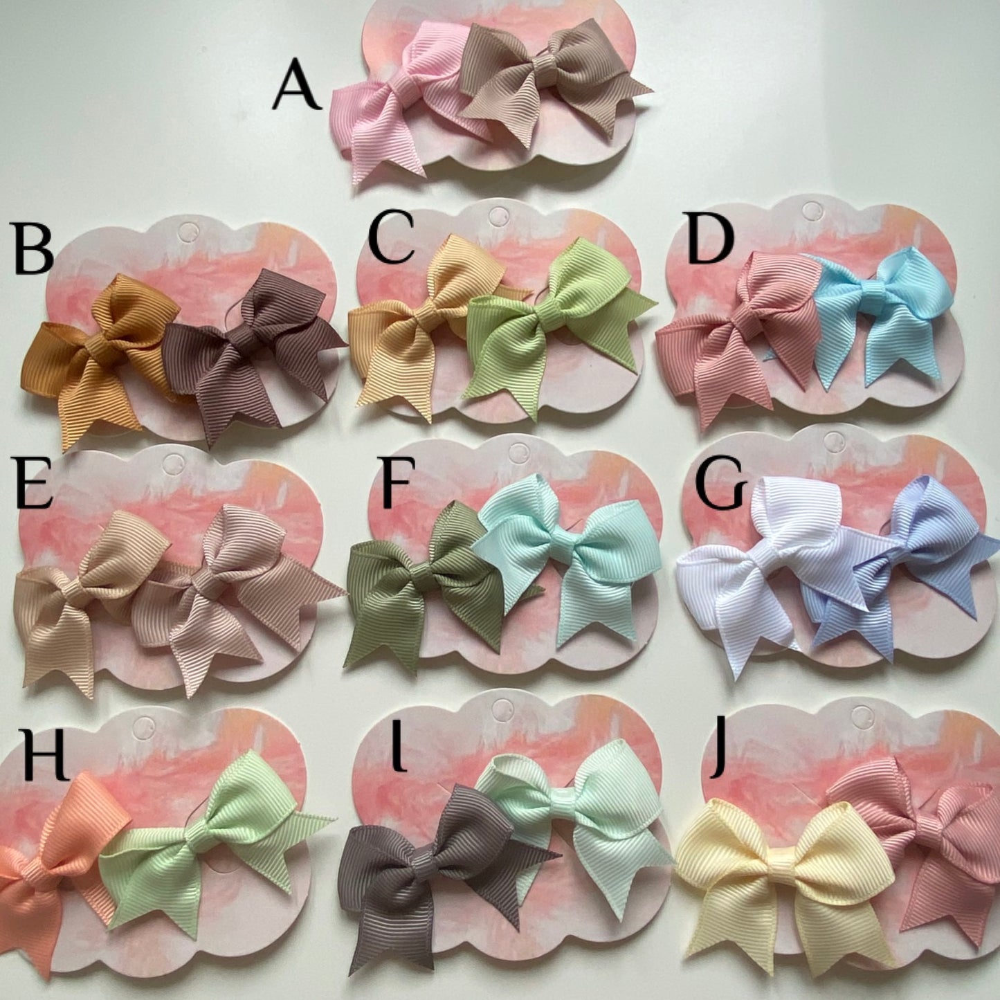 Hair bow clips