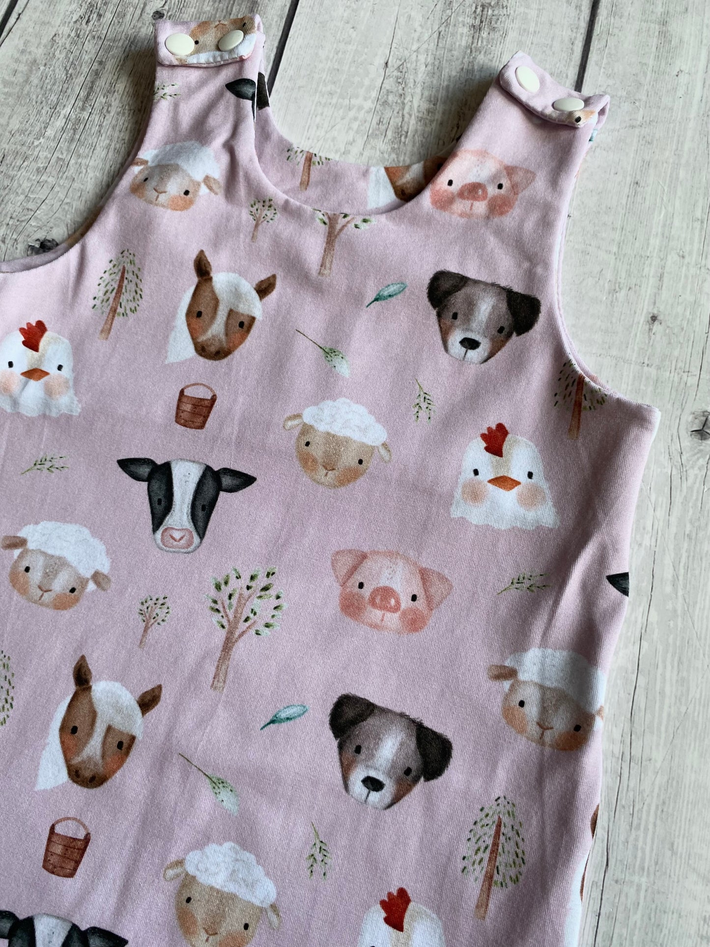 Pink Farm Full Length Romper 2-3 Years