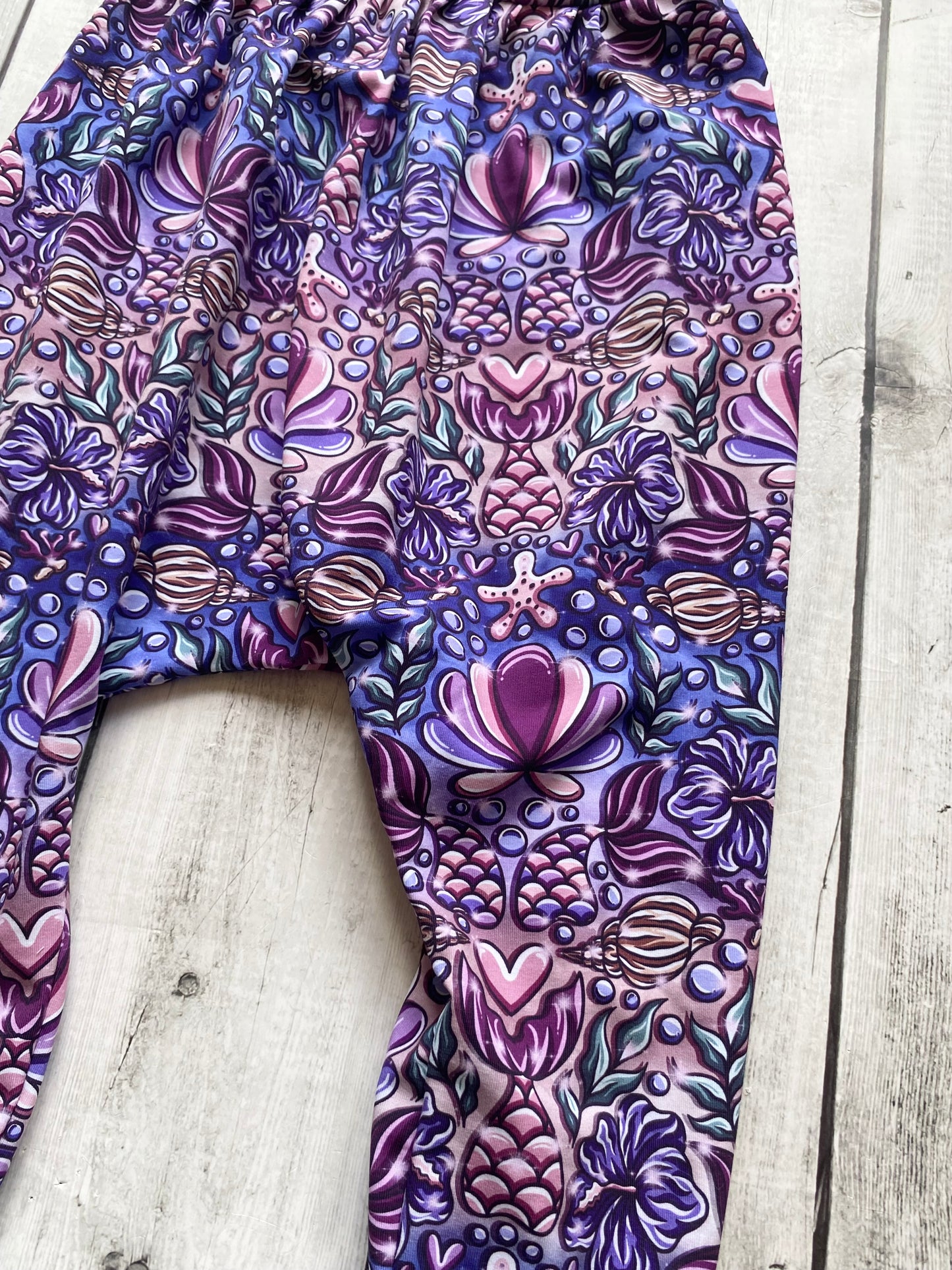 Purple Sea Shells Napa Romper 2-3 Years