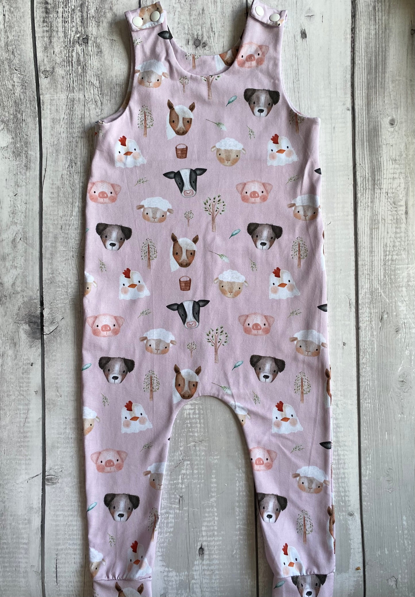 Pink Farm Full Length Romper 2-3 Years